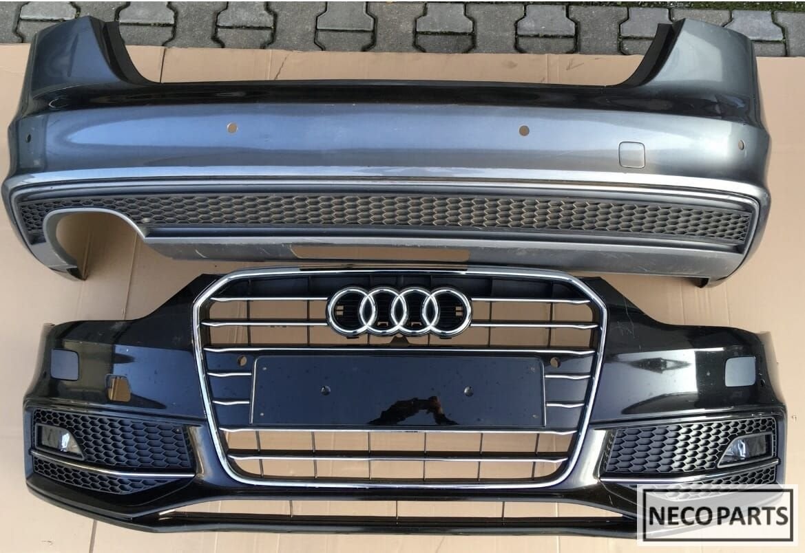 BUMPER AUDI A4 B8 8K FACELIFT S LINE VOORBUMPER ACHTERBUMPER, Gebruikt, -, Achter, -