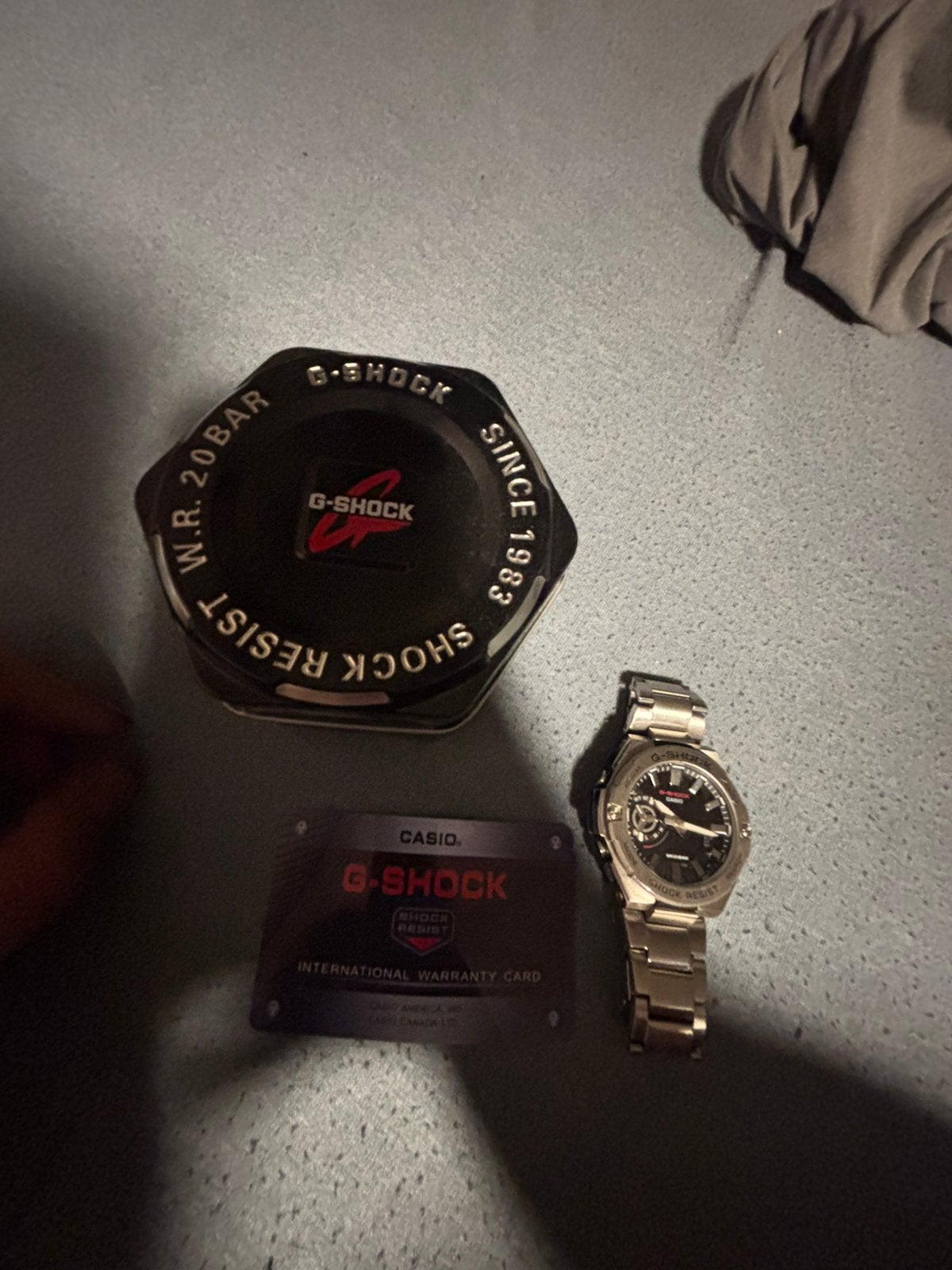 Horloge, Sieraden, Tassen en Uiterlijk, Horloges | Heren, Ophalen, Polshorloge, Zo goed als nieuw, Zilver