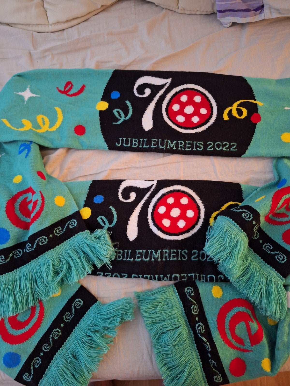 2 Efteling Jubileumreis 2022 sjaals, Verzamelen, Efteling, Ophalen, Nieuw, Kleding