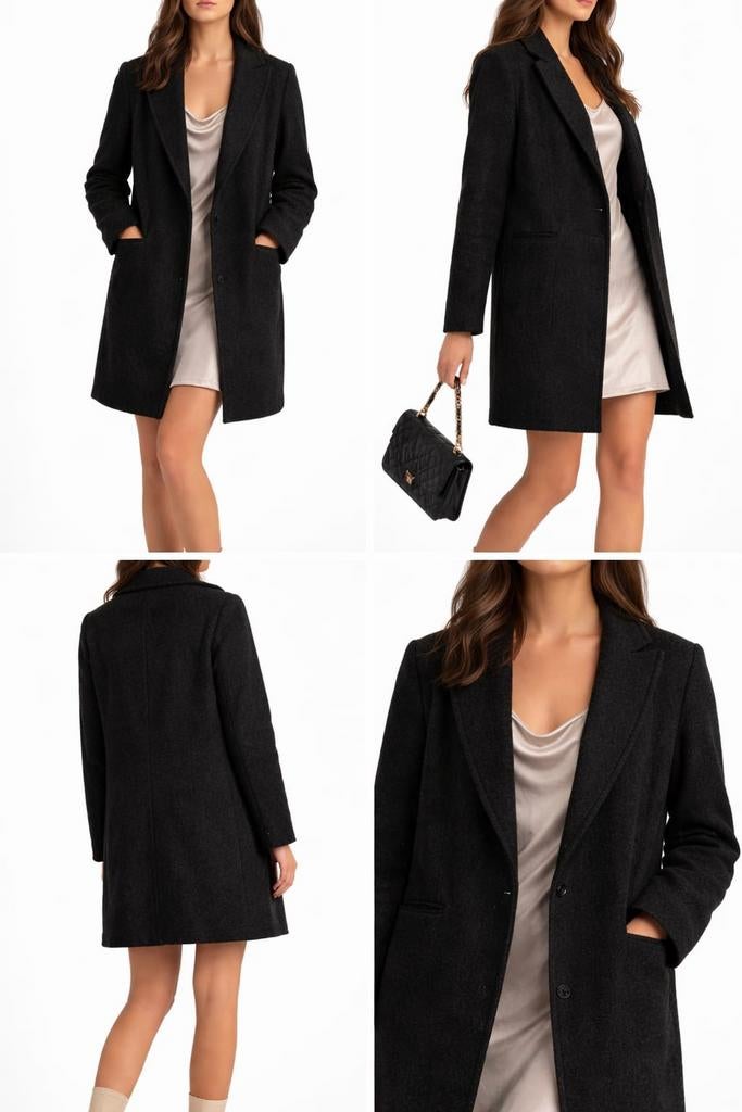 Zwarte Primark parka jas, Kleding | Dames, Jassen | Winter, Ophalen of Verzenden, Zo goed als nieuw, Maat 46/48 (XL) of groter