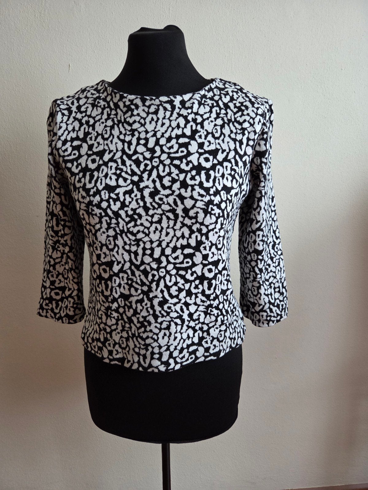 Catwalk Junkie truitje driekwart mouw zwart/wit maat S, Kleding | Dames, Zwart, Ophalen of Verzenden, Catwalk Junkie, Maat 36 (S)