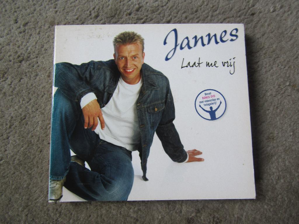CD: Jannes - Laat me vrij met bonus DVD, Ophalen of Verzenden, Gebruikt, Levenslied of Smartlap