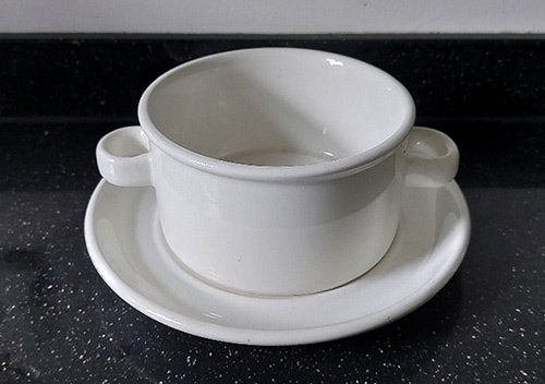 1 soepkom met bordje Stonehenge Midwinter plain /nieuw, Nieuw, Ophalen of Verzenden, Kom(men), Overige stijlen