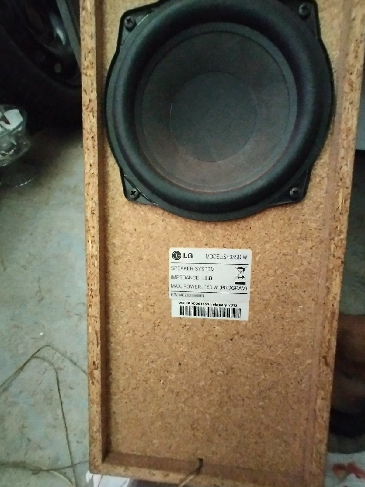 LG SH35SD-W Subwoofer - Krachtige Bass voor Thuis, Audio, Tv en Foto, Luidsprekers, Gebruikt, Subwoofer, Geschikt voor surround/home cinema