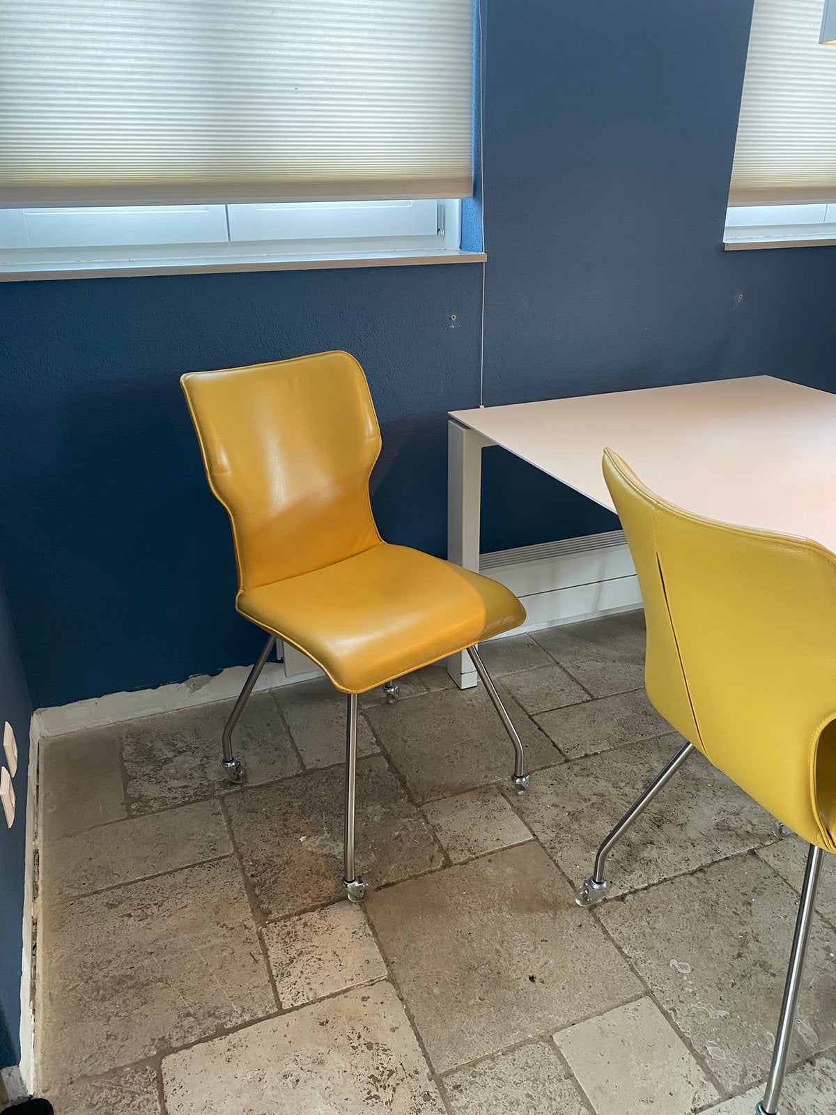 Leren stoelen eettafelstoelen - 6 stuks, Huis en Inrichting, Stoelen, Ophalen, Overige kleuren, Leer, Zo goed als nieuw