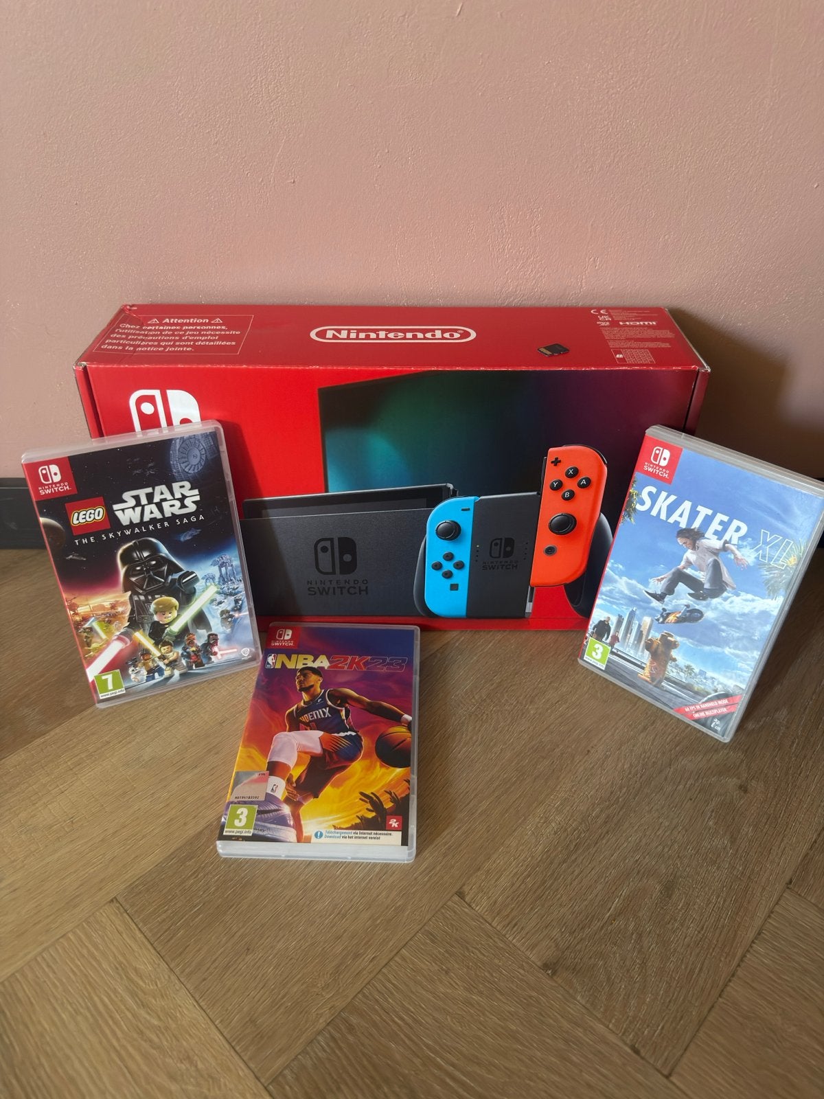 Nintendo Switch V2 complete set -  128GB SD en 3 games, Spelcomputers en Games, Spelcomputers | Nintendo Switch, Switch 2019 Upgrade