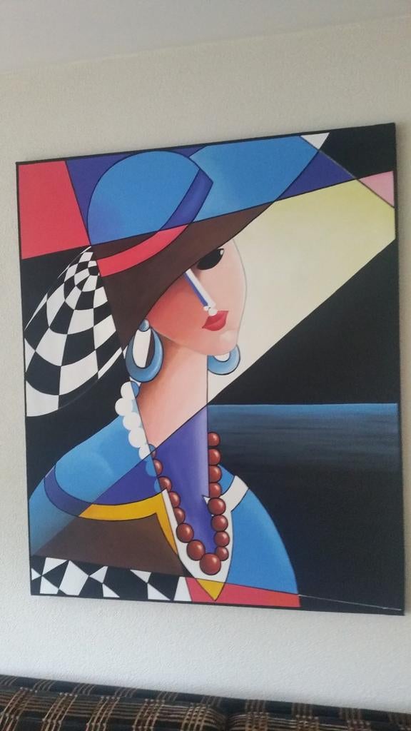 Acryl op doek, Ophalen