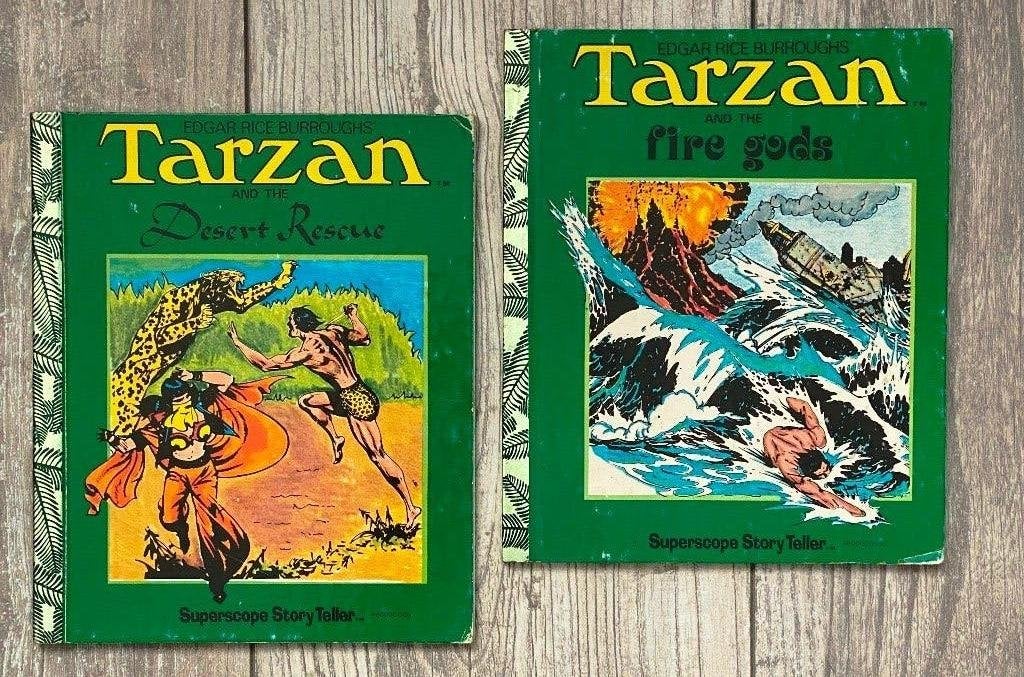 2 x Tarzan USA Superscope Story Teller /Burne Hogarth 1977, Burne Hogarth, Ophalen of Verzenden, Zo goed als nieuw, Meerdere stripboeken