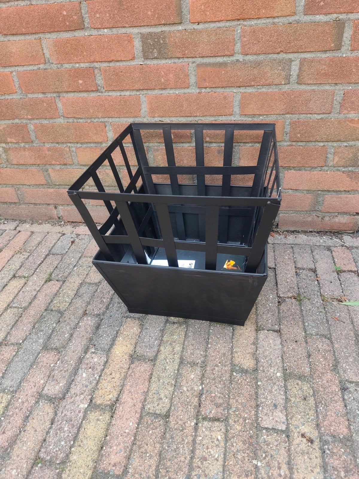 Gusta Vuurkorf - Zwart - 33.5x33.5x48cm NIEUW !, Ophalen, Nieuw, Vuurkorf