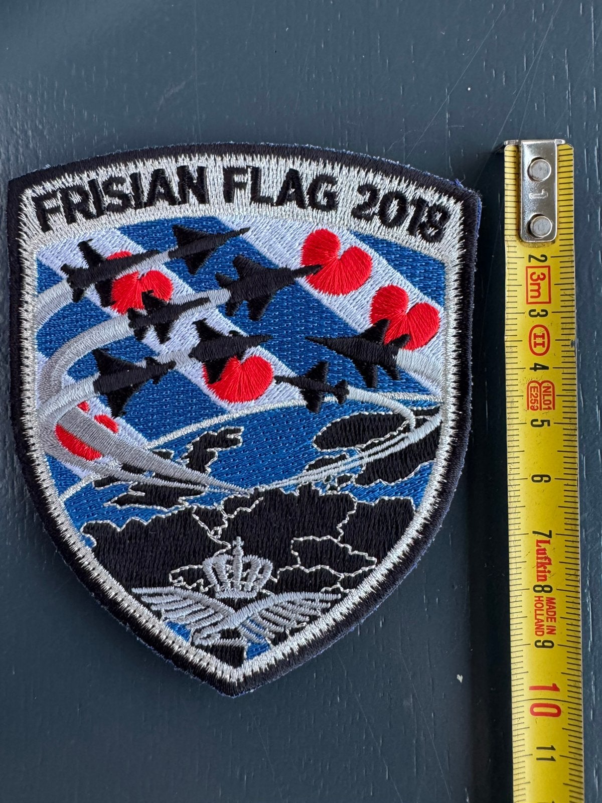 KLu RNLAF patch Frisian Flag 2018, Ophalen of Verzenden, Luchtmacht, Nederland, Embleem of Badge