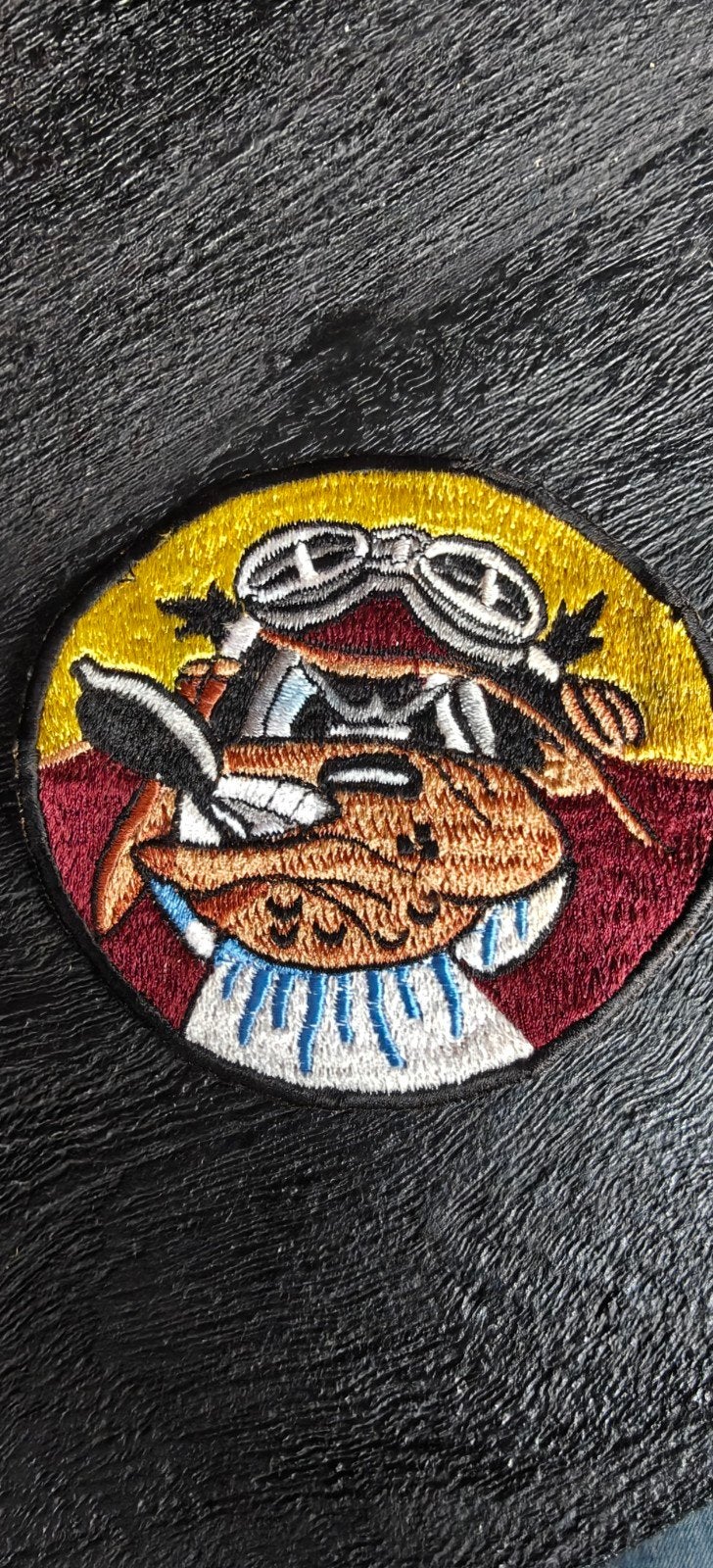 Patch remake jaren 70 WWII US. 603rd Bomb Squadron Bulldog, Ophalen of Verzenden, Luchtmacht, Amerika, Embleem of Badge