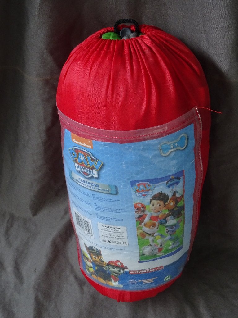 Paw Patrol slaapzak nieuwstaat 150x65 cm camping kamperen, Caravans en Kamperen, Slaapzakken, Ophalen of Verzenden, Zo goed als nieuw