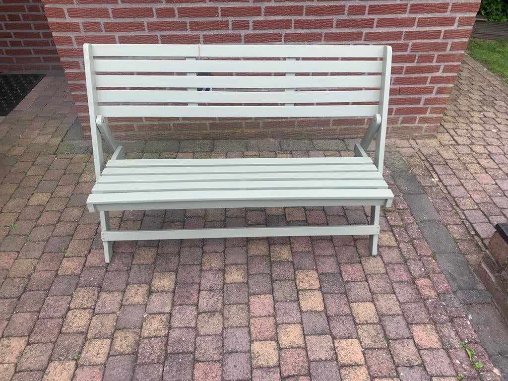 Tuinbank hardhout inklapbaar lanterfant, Tuin en Terras, Tuinbanken, Ophalen, Nieuw, Hout