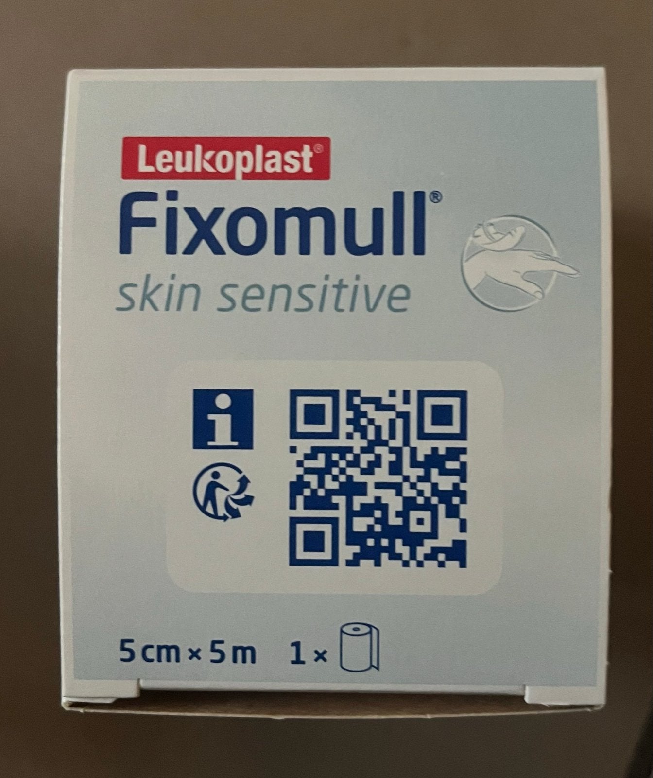 Leukoplast Fixomull Skin Sensitive Pleister 5cm x 5m, Ophalen of Verzenden, Nieuw