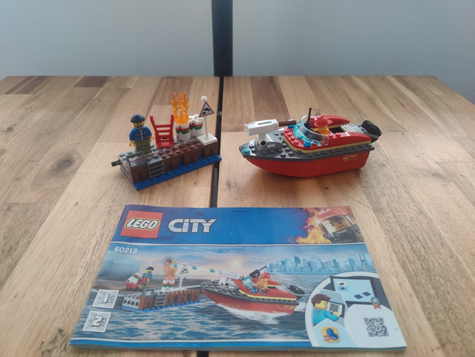 Lego 60213 brandweer boot, Kinderen en Baby's, Ophalen of Verzenden, Gebruikt