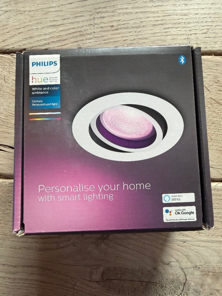 Philips Hue Centura inbouwspot, wit en kleur, originele doos, Ophalen of Verzenden, Nieuw, Kunststof, Plafondspot of Wandspot