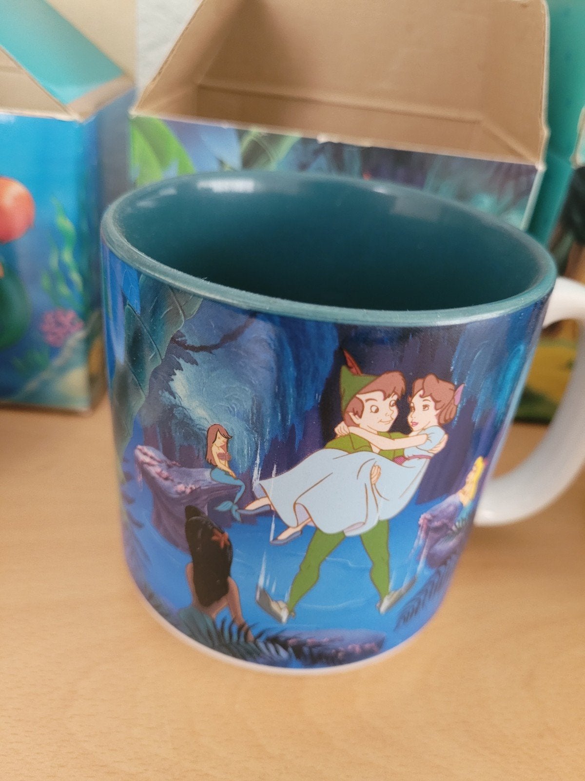 Disney Peter Pan mok in doos, Verzamelen, Ophalen of Verzenden, Peter Pan of Pinokkio, Zo goed als nieuw, Servies