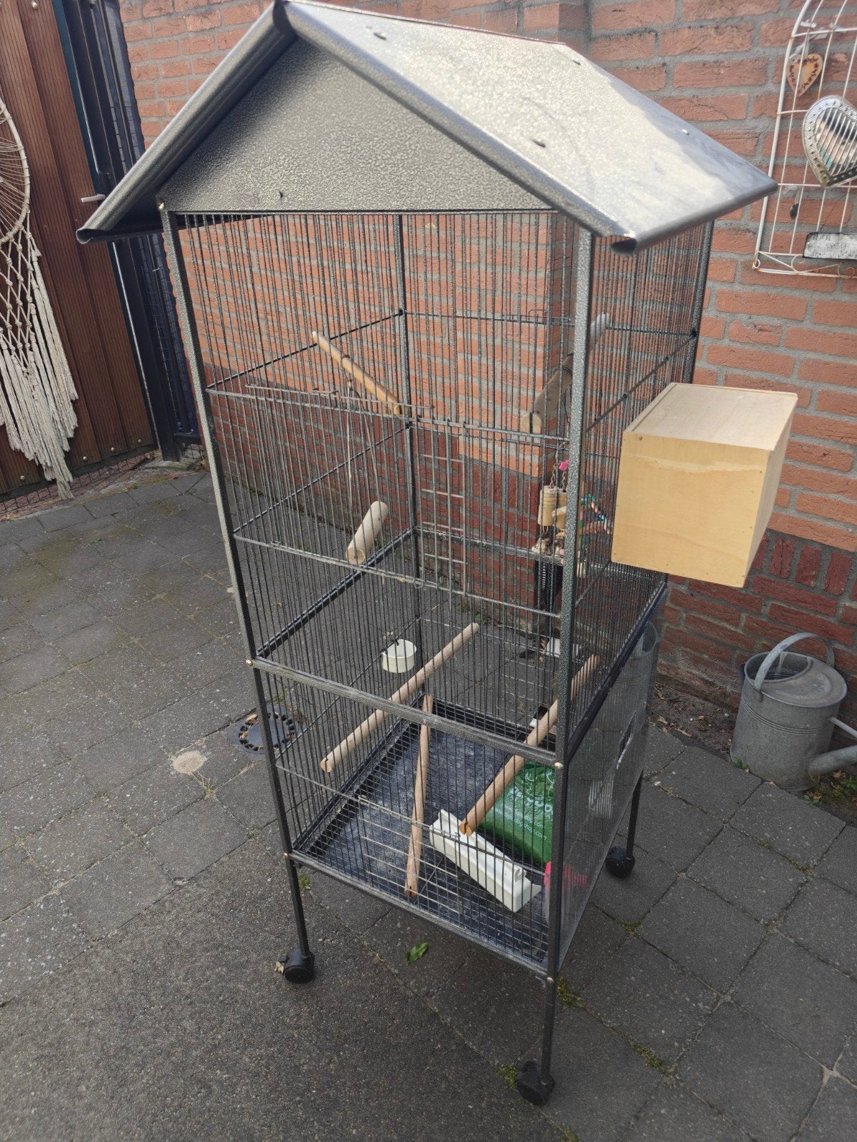 Kooi, Ophalen, Zo goed als nieuw, Aluminium, Vogelkooi