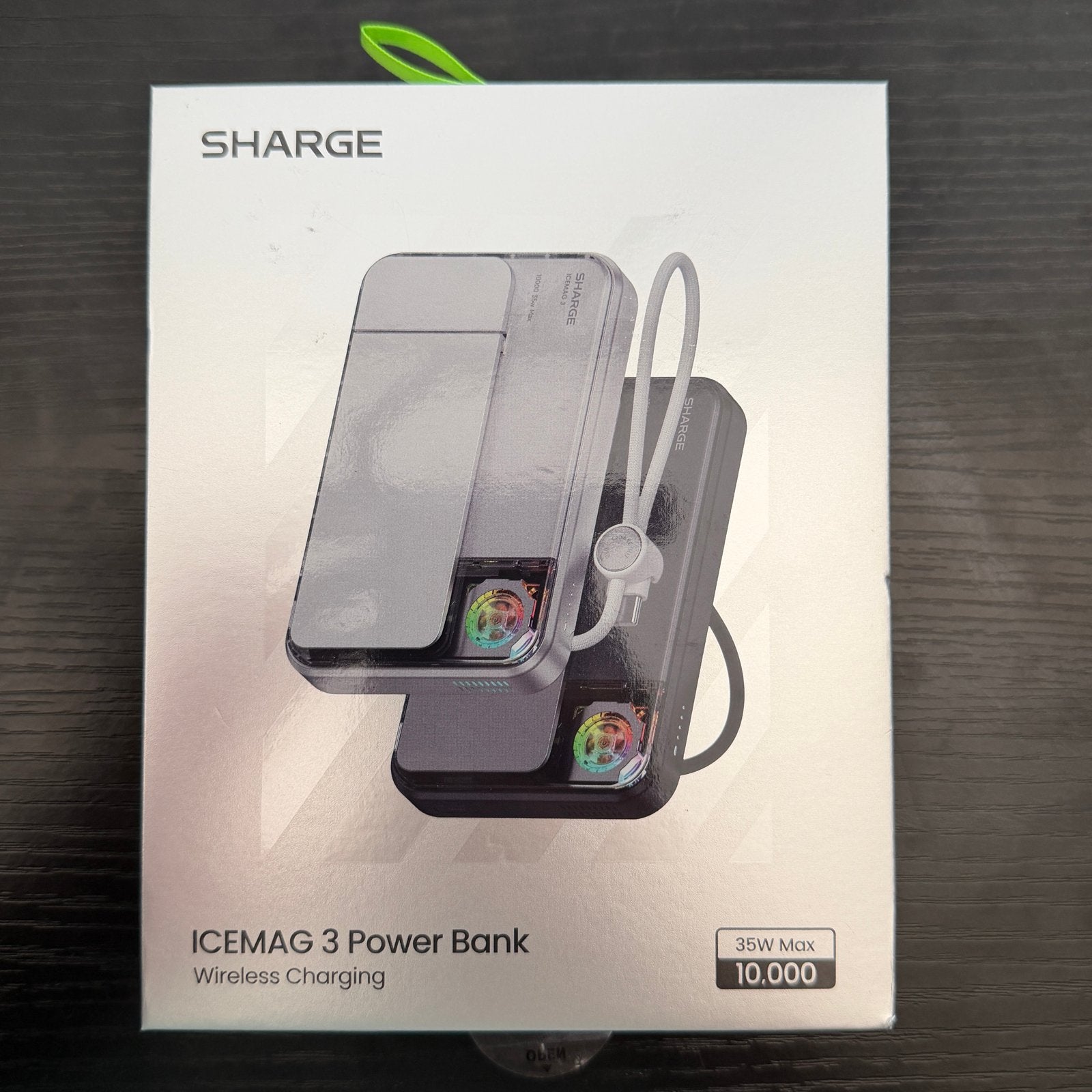 SHARGE ICEMAG 3 Powerbank Qi2.2 10000mAh - 35W MagSafe, Ophalen of Verzenden, Zo goed als nieuw