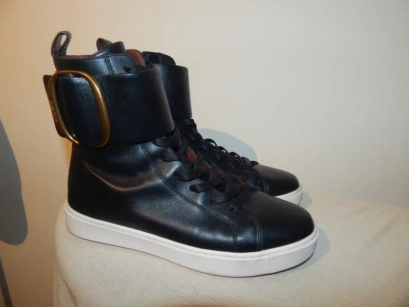 See by Chloe hoge sneakers grote gouden gesp ZGAN 38, Kleding | Dames, Schoenen, Verzenden, Zwart, Chloe, Sneakers of Gympen
