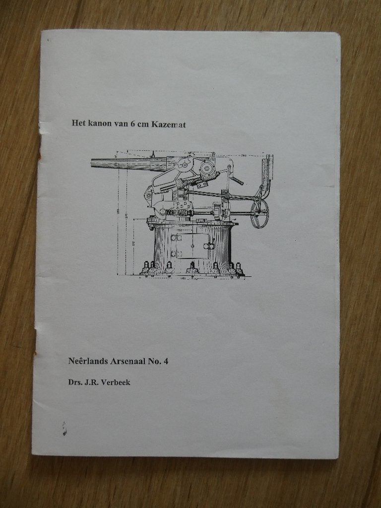 Het kanon van 6 cm kazemat., Verzamelen, Ophalen of Verzenden, Landmacht, Nederland, Boek of Tijdschrift
