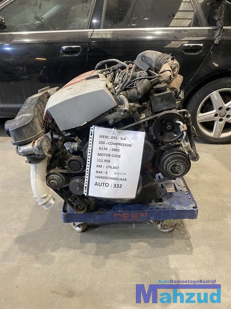 MERCEDES SLK R170 2.0 KOMPRESSOR Motorblok motor 111958, Auto-onderdelen, Motor en Toebehoren, Gebruikt, Mercedes-Benz AG, Mercedes-Benz