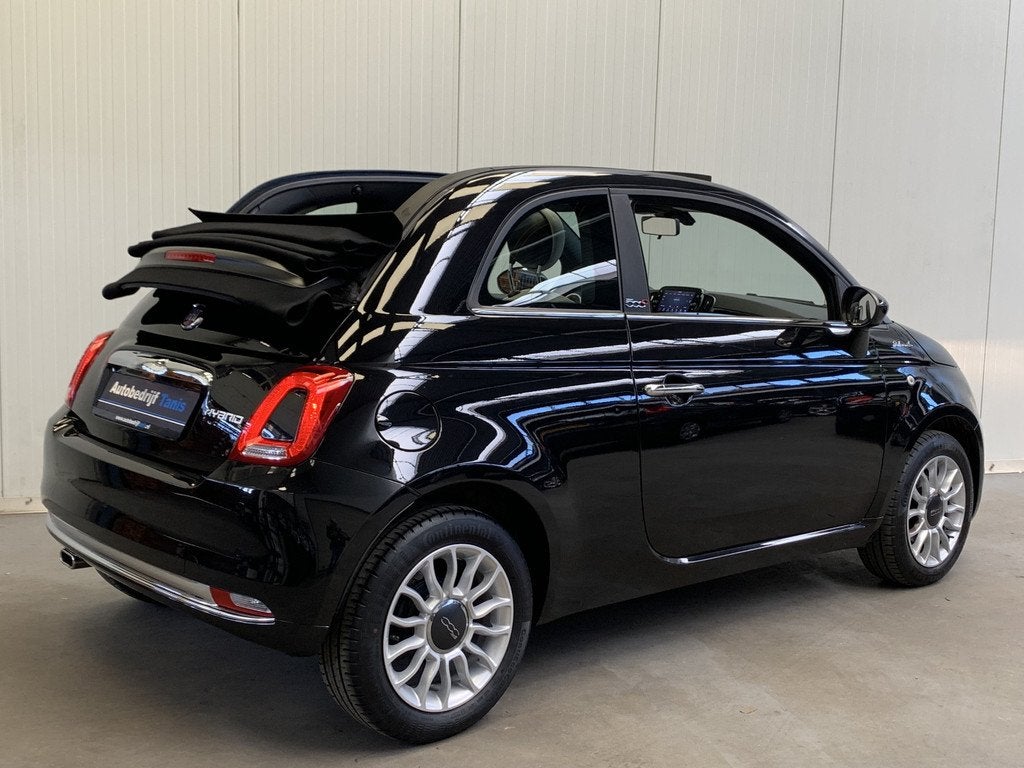 Fiat 500C 1.0 Hybrid Dolcevita AIRCO/ECC-LMV-LEDER-CRUISE CO, Auto's, Fiat, Voorwielaandrijving, Gebruikt, 4 stoelen, Leder en Stof