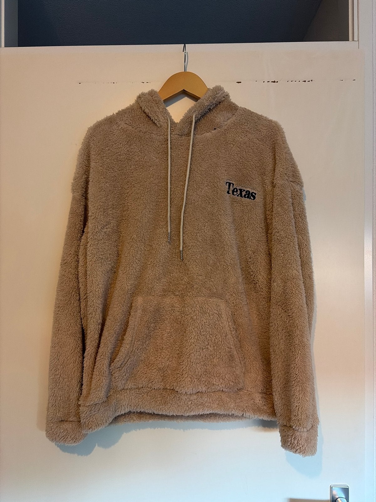 Texas Teddy Hoodie Maat M, Kleding | Dames, Truien en Vesten, Ophalen of Verzenden, Zo goed als nieuw, Maat 38/40 (M), Beige
