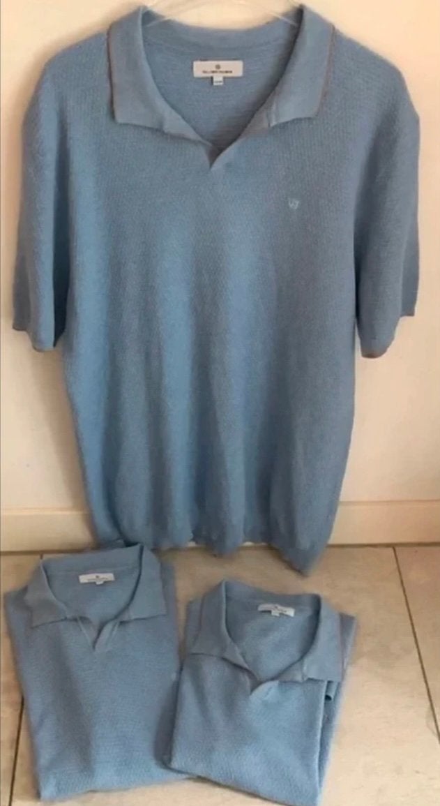 Fellows United polo maat 3XL kleur lichtblauw nieuw, Ophalen of Verzenden, Nieuw, Blauw