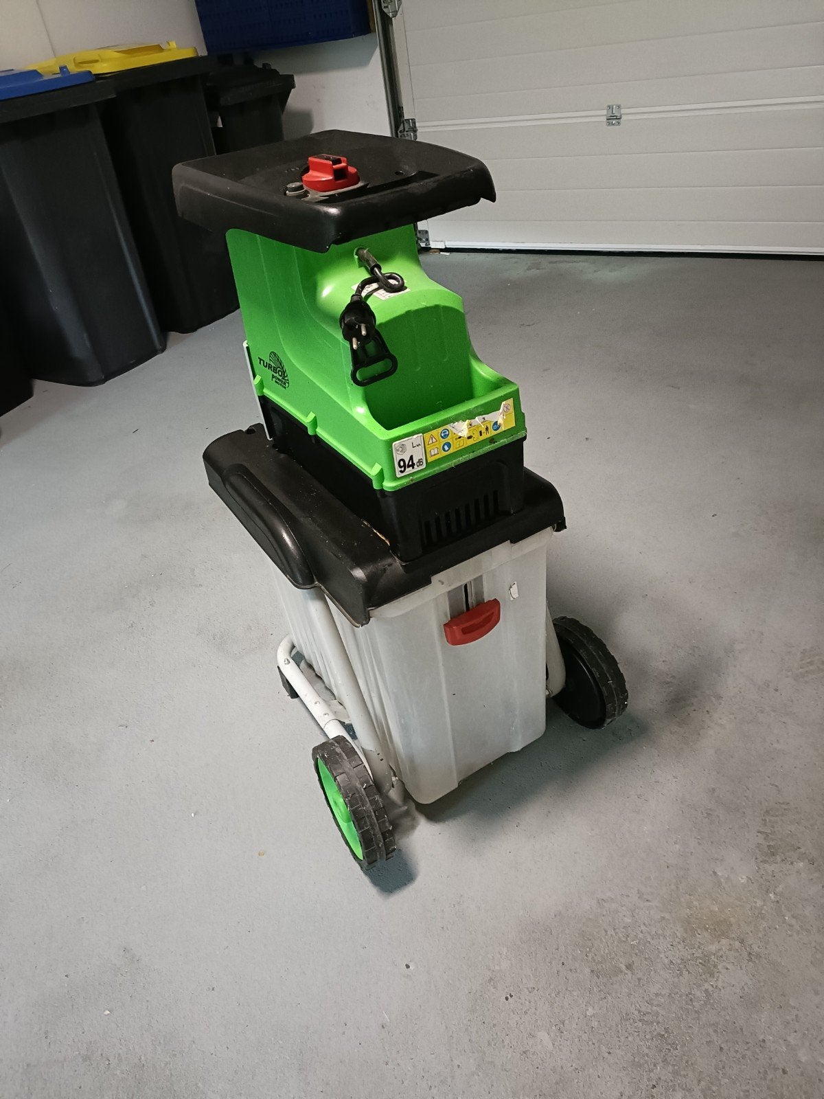 Turbo Power hakselaar met opvangbak, Tuin en Terras, Ophalen, Gebruikt, Turbo Power, Met opvangbak