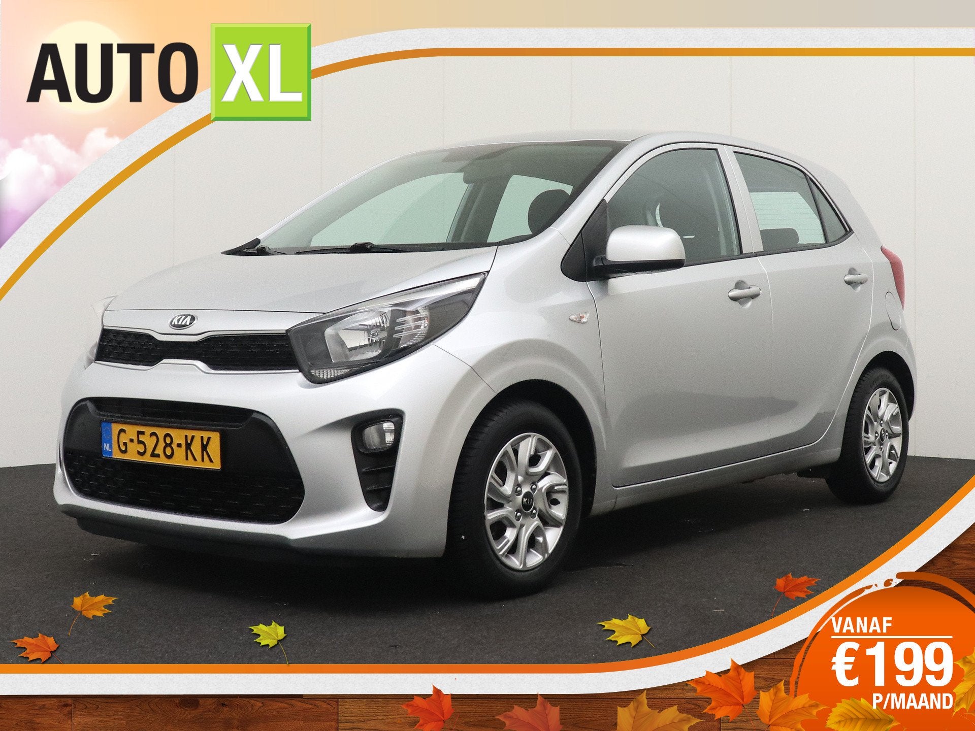 Kia Picanto 1.0 CVVT DynamicLine Camera Carplay Cruise 14'LM, Voorwielaandrijving, Dealer onderhouden, Gebruikt, Origineel Nederlands