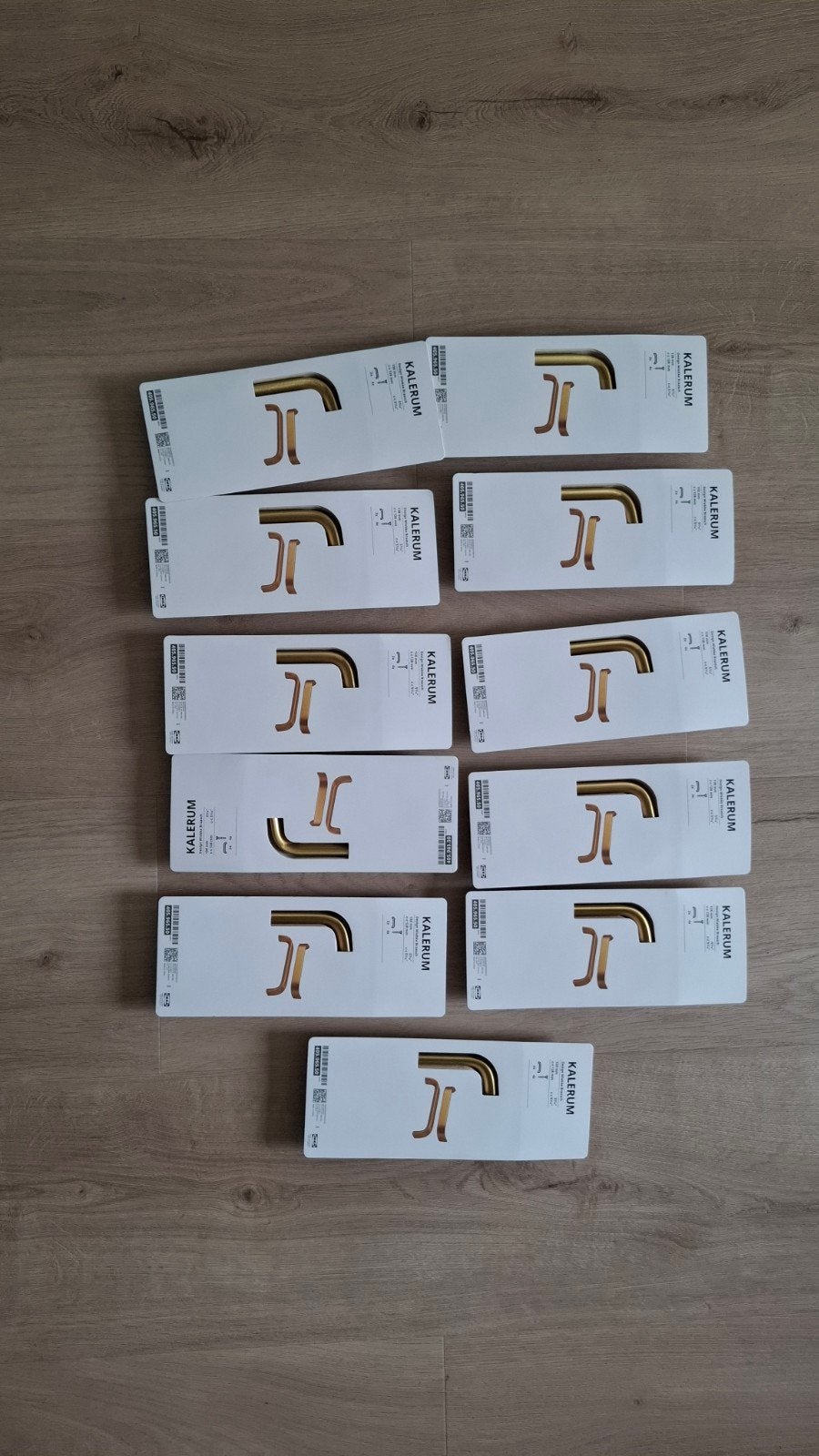 22 kalerum handgrepen messingkleur 138 mm, Ophalen of Verzenden, Nieuw