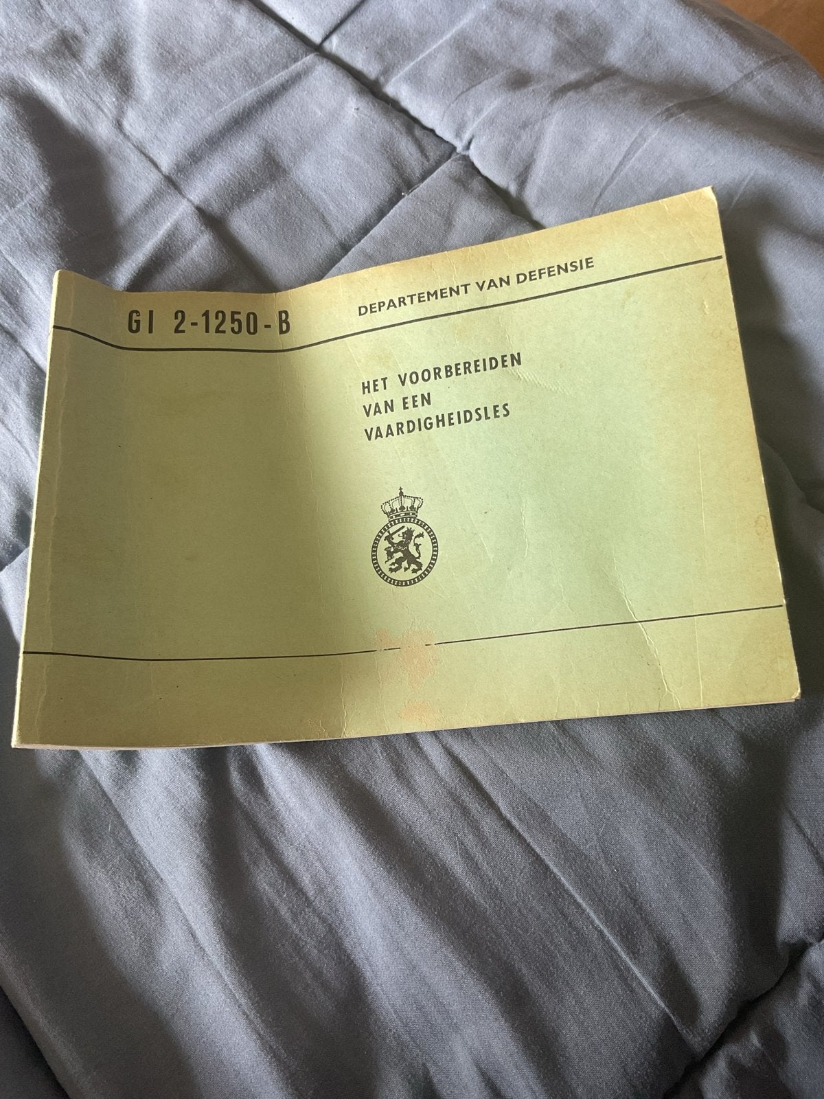 Militair instructieboek - GI 2-1250-B, Ophalen of Verzenden, 1945 tot heden, Gelezen, Landmacht