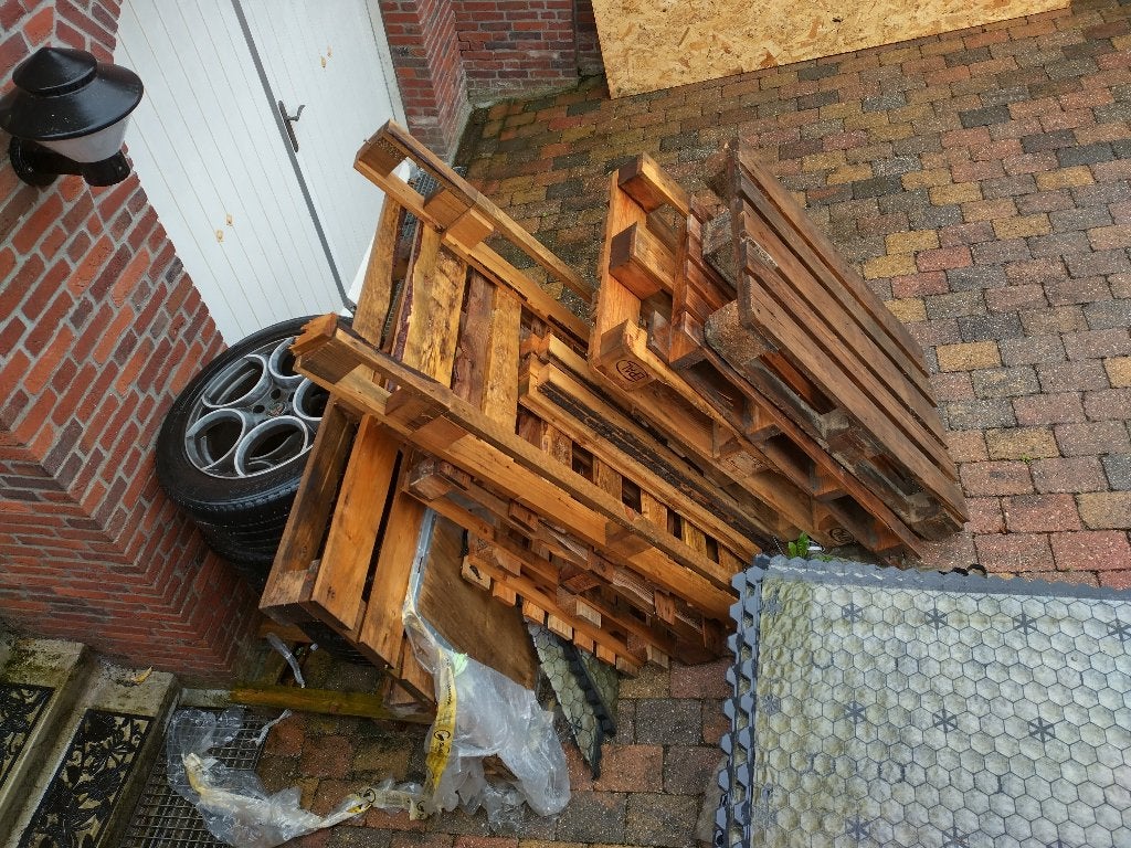 Pallets, Ophalen, Gebruikt, Minder dan 25 mm, Pallet