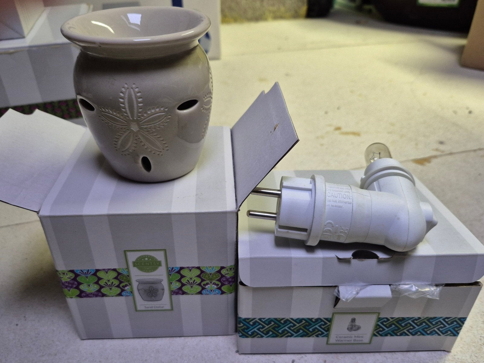 Scentsy mini wax brander, Geurverspreider, Beige, Nieuw, Ophalen of Verzenden