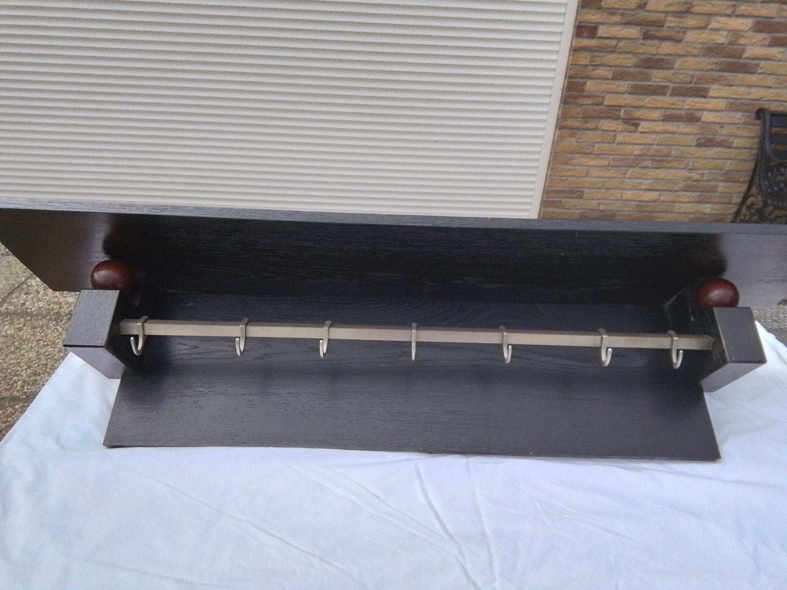 Art Deco kapstok 112 cm bij 25 cm, Huis en Inrichting, Woonaccessoires | Kapstokken, Ophalen of Verzenden, Gebruikt, Hout, Wandkapstok