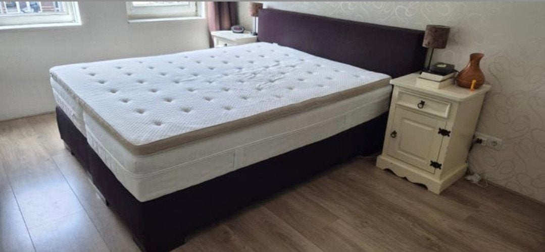 Boxspring 160x200, Ophalen, Zo goed als nieuw, Tweepersoons