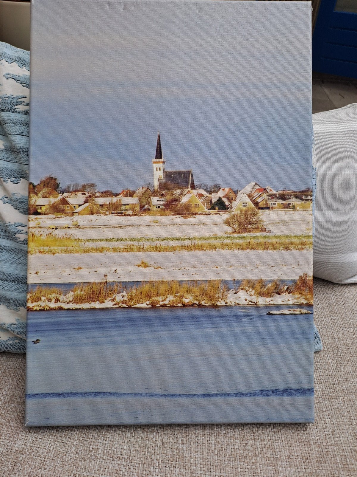 Schilderij: Dorpsgezicht Den Hoorn in de winter, Antiek en Kunst, Ophalen of Verzenden
