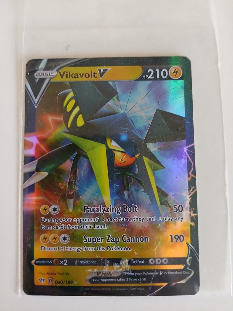 Pokémon kaart Vikavolt V, Ophalen of Verzenden