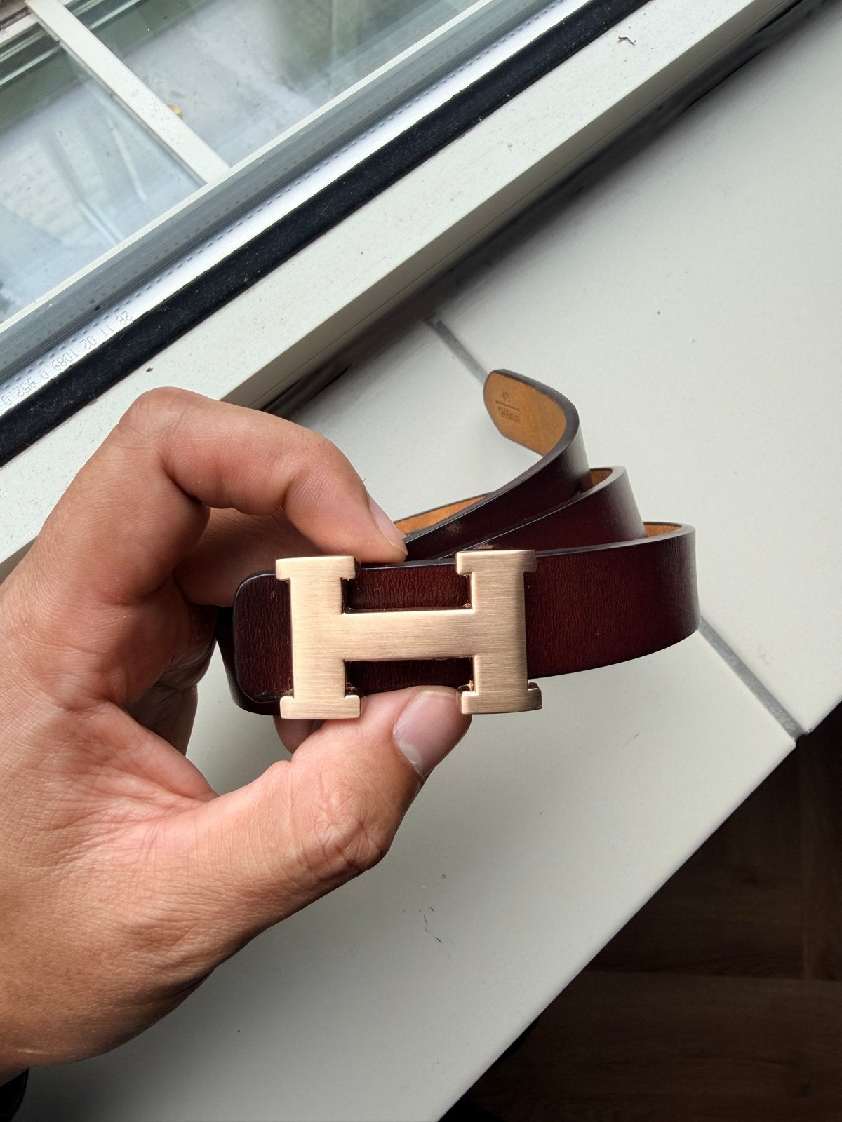 Hermes Riem Dames Goud Bruin 120cm, Ophalen of Verzenden, Bruin, 100 cm of meer