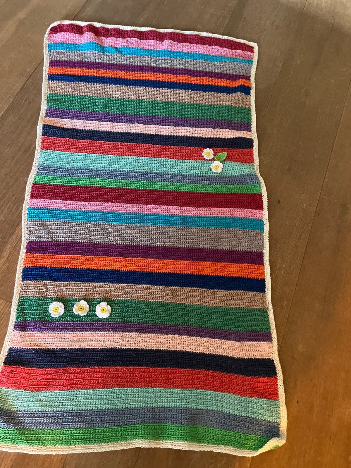 Kleurrijke handgehaakte deken, Ophalen of Verzenden, Nieuw
