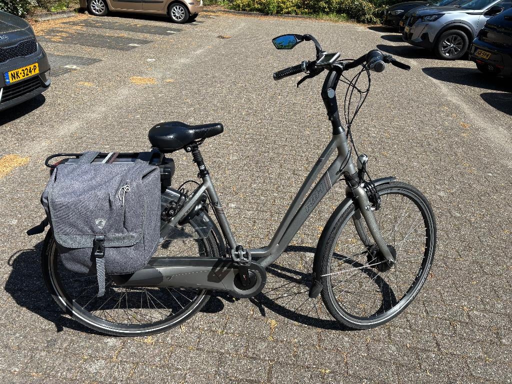 RIH Omega 3 elektrische fiets  dames grijs framemaat 49, Gebruikt, Velgrem, 47 tot 50 cm, Versnellingen
