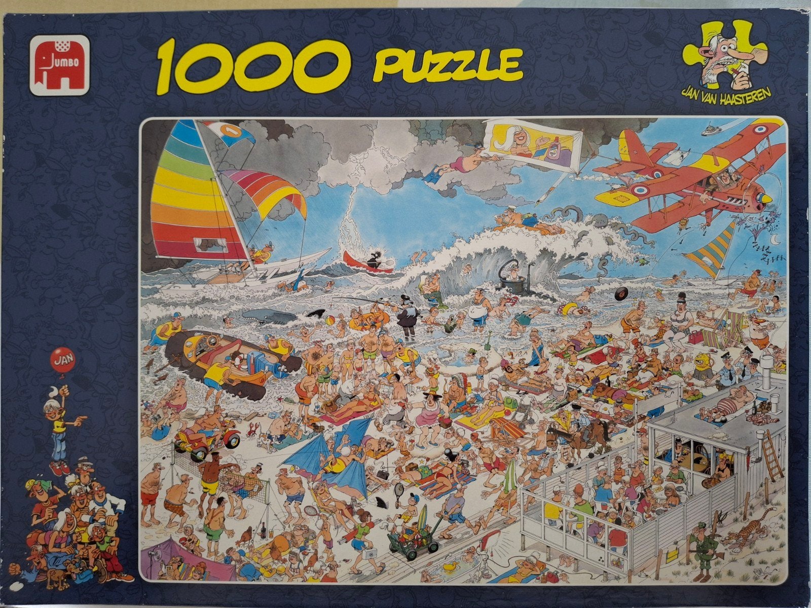 Jan van Haasteren 1000 stukjes puzzel - De Kust, Ophalen of Verzenden, 500 t/m 1500 stukjes, Zo goed als nieuw, Legpuzzel