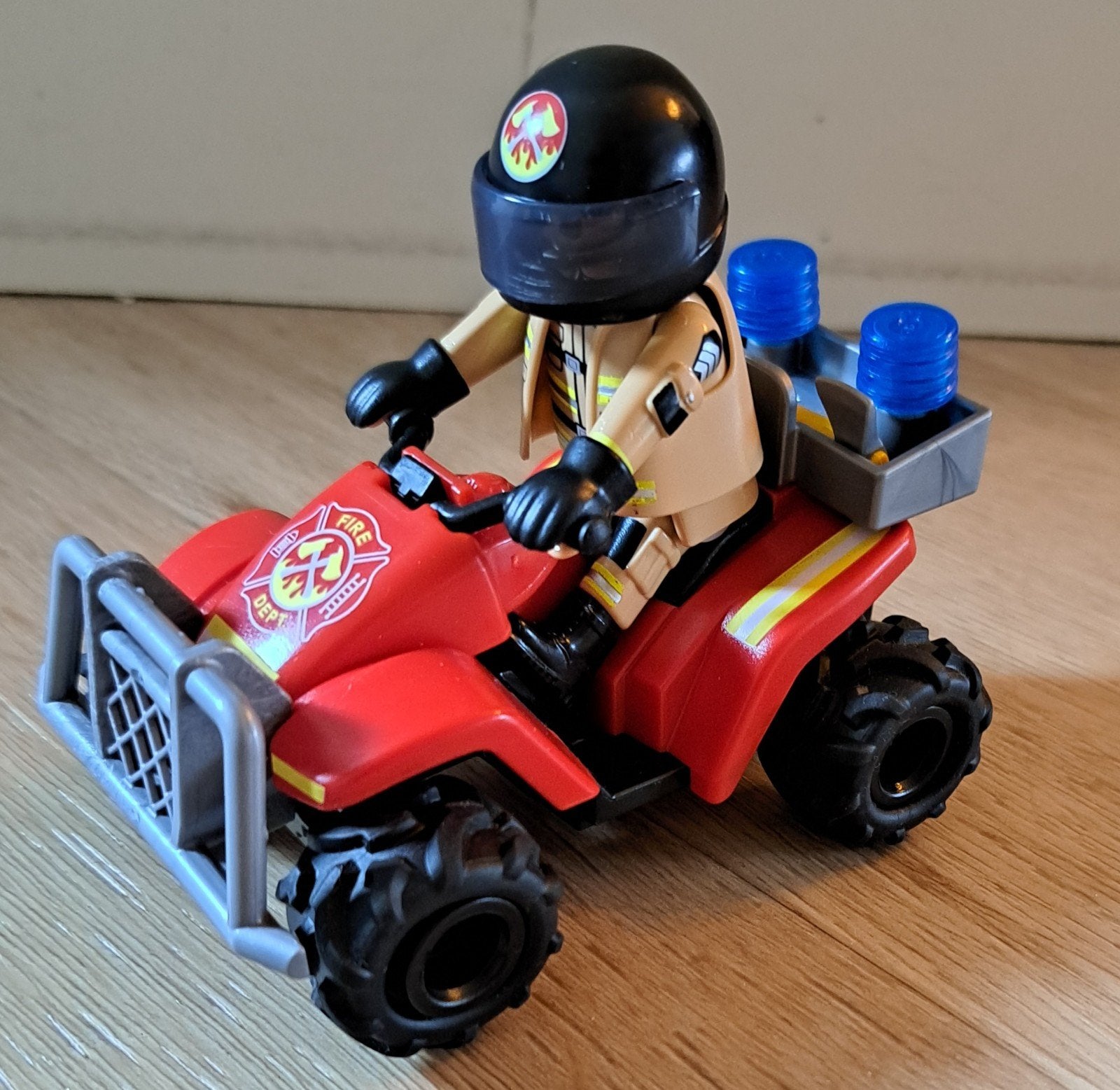 Playmobil 71090 Brandweer speed quad, Ophalen of Verzenden, Zo goed als nieuw, Complete set