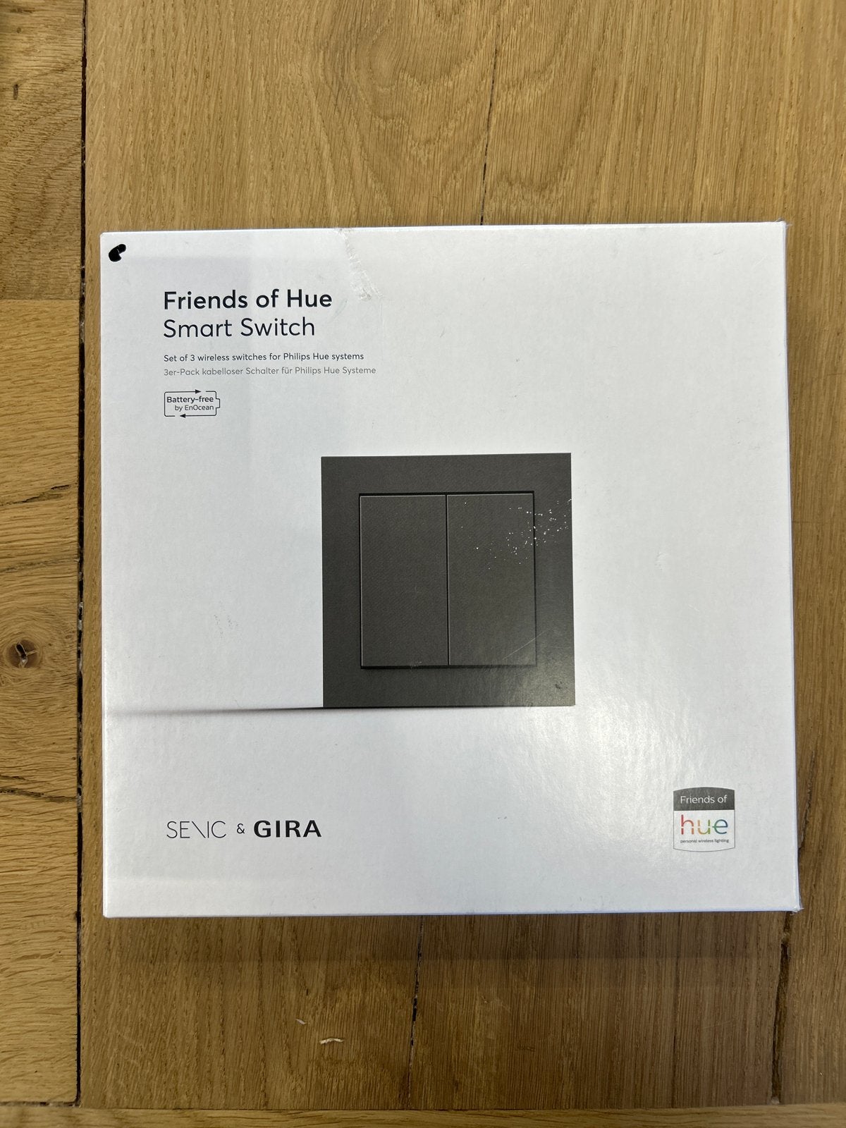 SENIC & GIRA Friends of Hue Smart Switch Mat Antraciet (3 st, Ophalen of Verzenden, Zo goed als nieuw, Gira, Schakelaar