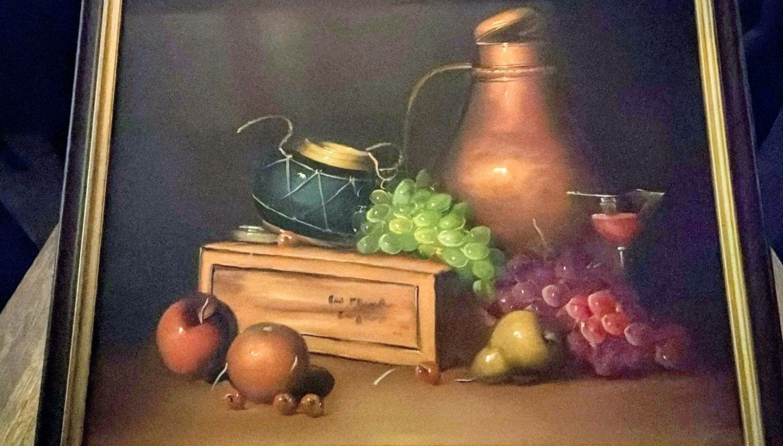 Stilleven van H. Joosten - Olieverf op doek, Antiek en Kunst, Ophalen, Doek, Realistisch, Stilleven