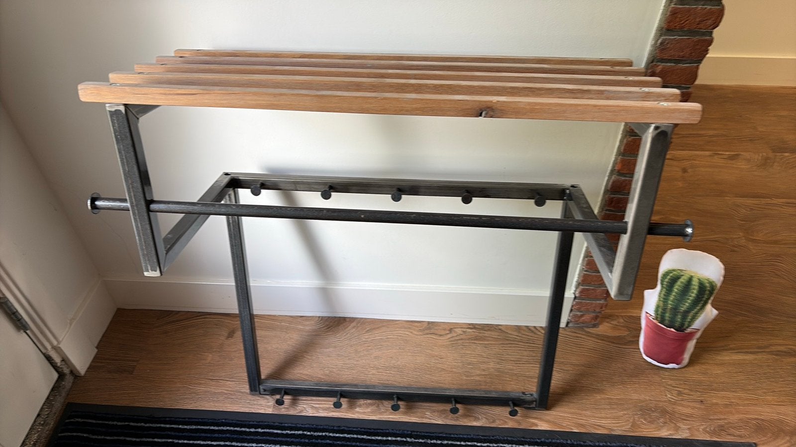 KAPSTOK HOOGTE 80 cm breedte 70 cm, Ophalen, Hout, Wandkapstok, Minder dan 100 cm