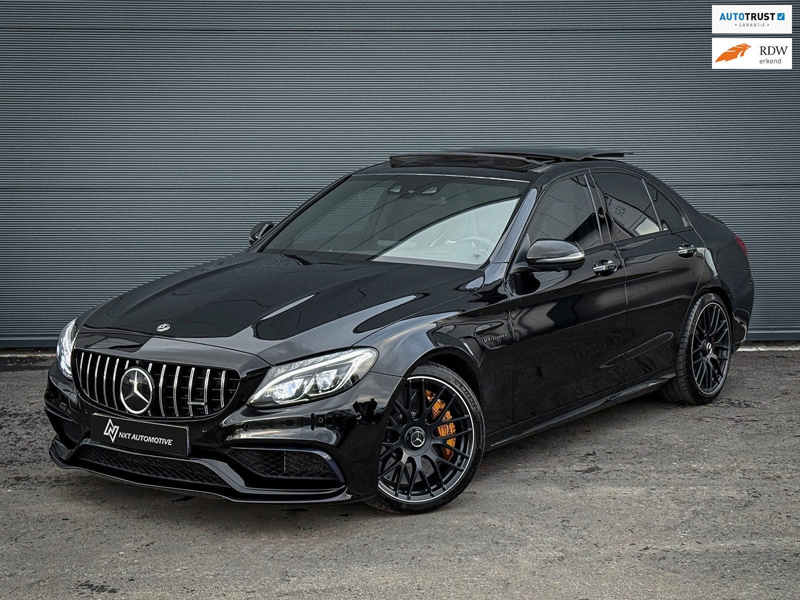 Mercedes-Benz C-klasse C63 S AMG, Pano,Kuip,keramisch,Carbon, Auto's, Automaat, Achterwielaandrijving, Gebruikt, 510 pk
