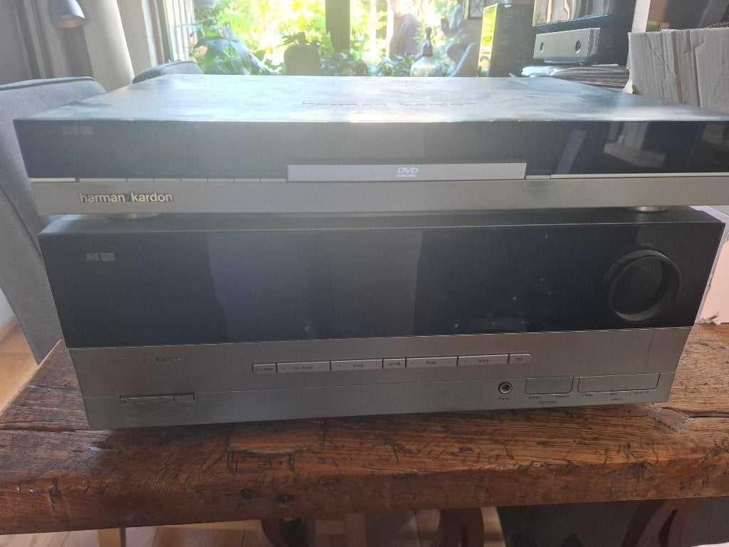 Harman kardon receiver inclusief DVD speler, Ophalen, Gebruikt, 60 tot 120 watt, Overige merken