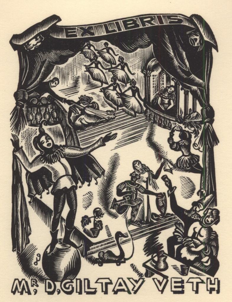 1906 Ex Libris België : Nellie Degouy, z.j., Antiek en Kunst, Verzenden